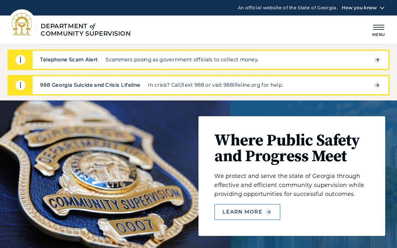 Georgia Department of Community Supervision official field-office resources